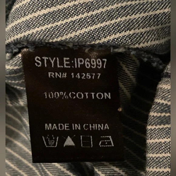 Blashe Blue & White Striped Romper. Size Medium. - Picture 4 of 9